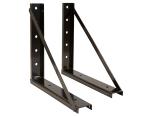 Underbody Toolbox Mounting Brackets | 18 x 18  Welded Black Structural Steel
